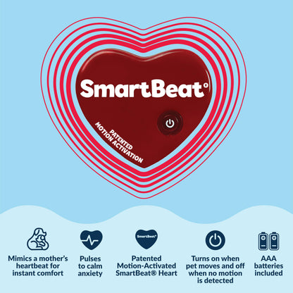 Heartbeat Plush Dog Toy for Calming Comfort