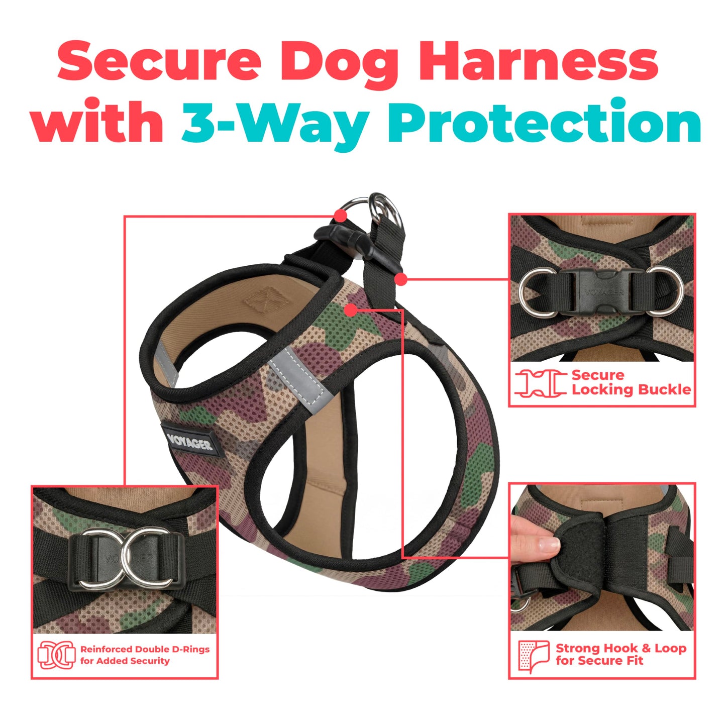 Breathable Step-In Dog Harness for Daily Walks