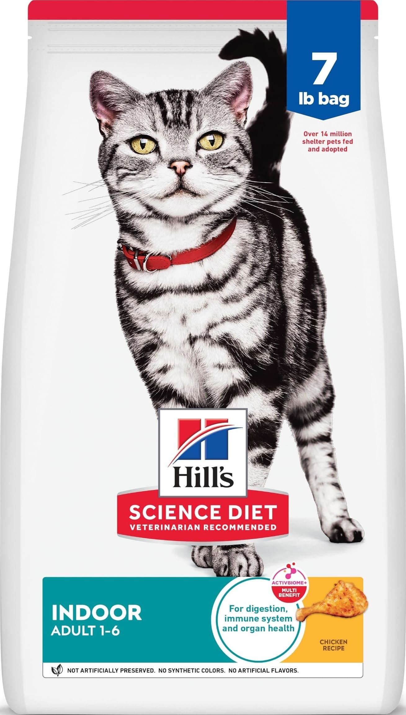 Indoor Adult Dry Cat Food for Healthy Digestion