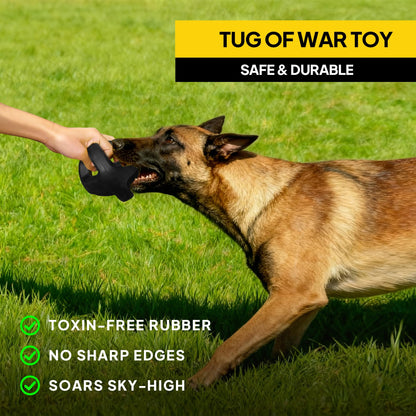Tough Rubber Dog Ball for Chewing & Fetch