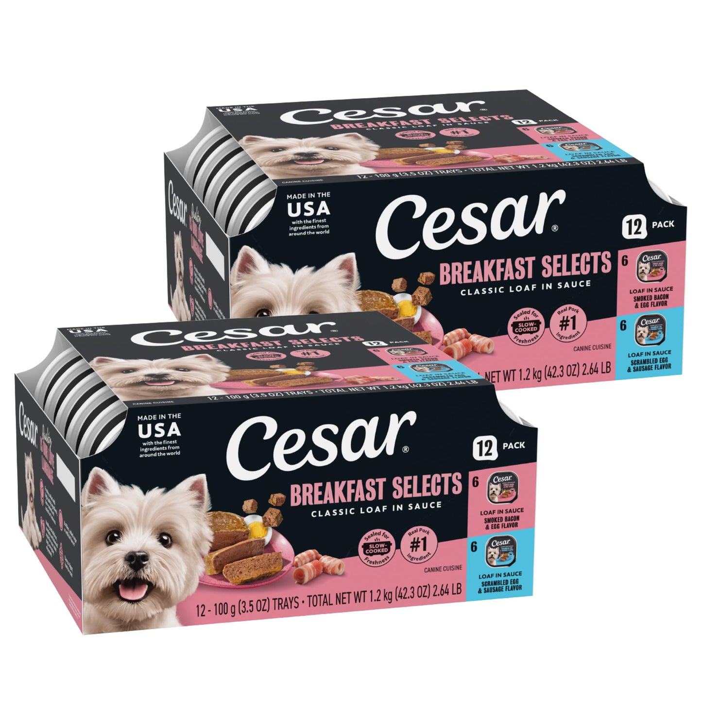 Adult Wet Dog Food Loaf in Sauce Variety Pack