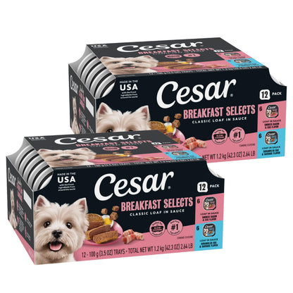 Adult Wet Dog Food Loaf in Sauce Variety Pack