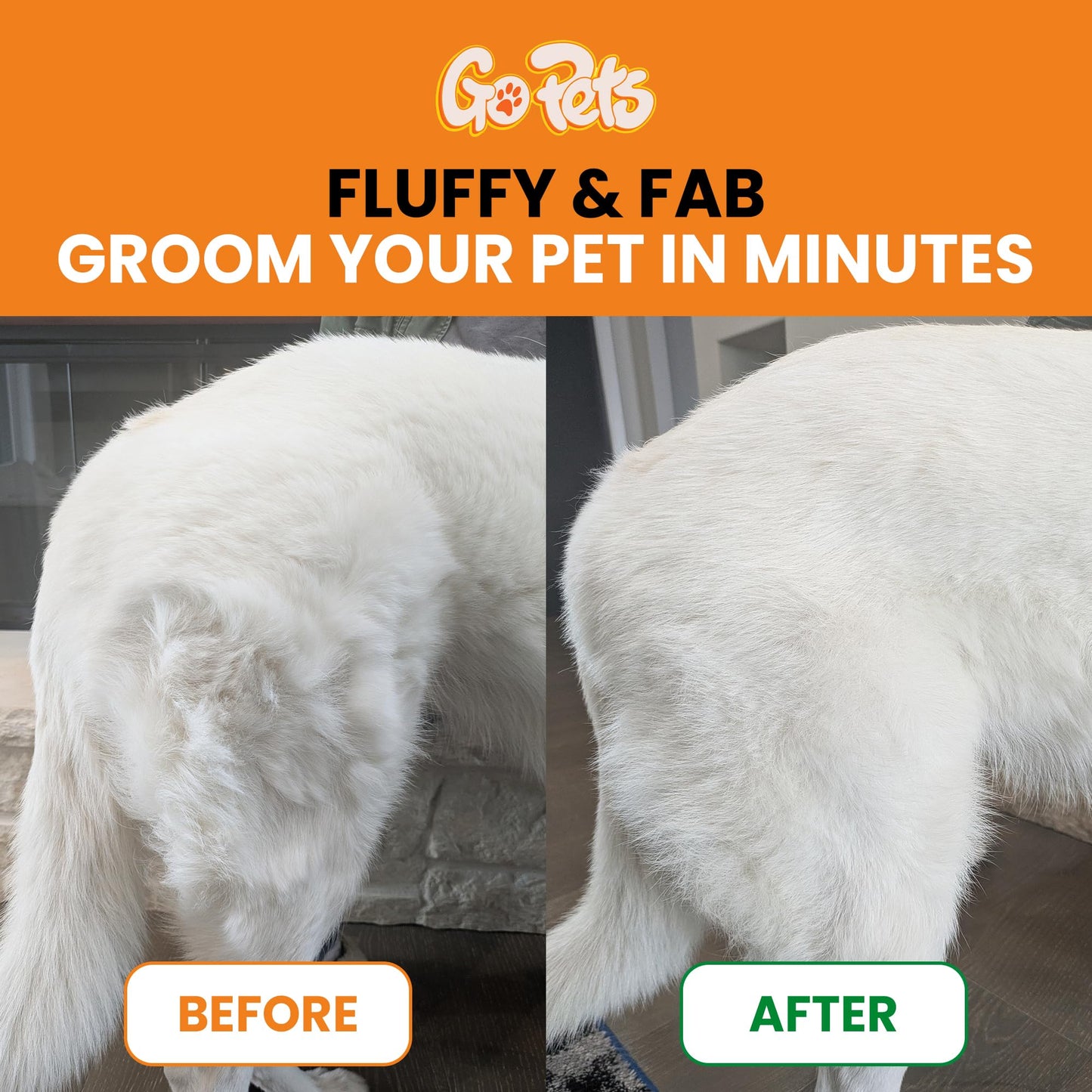 2-Sided Deshedding & Dematting Comb for Pets