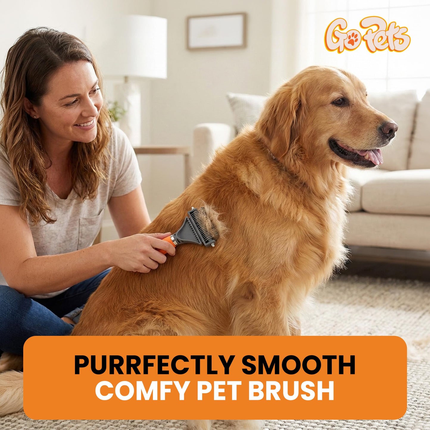 2-Sided Deshedding & Dematting Comb for Pets