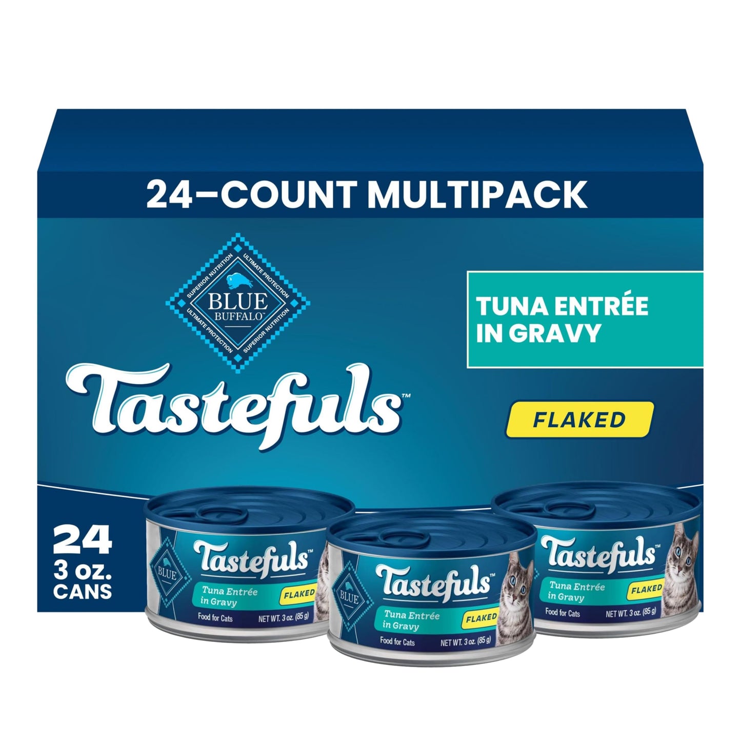Natural Flaked Wet Cat Food for Daily Nutrition