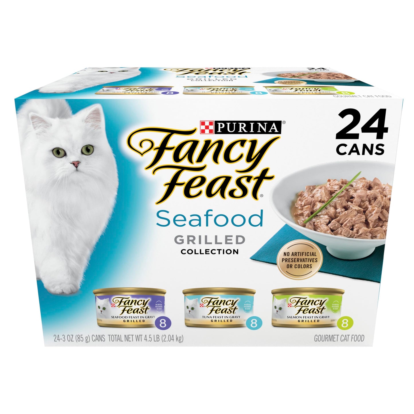 Grilled Seafood Wet Cat Food Variety Pack