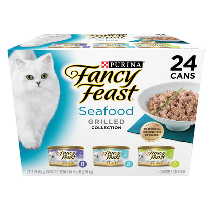 Grilled Seafood Wet Cat Food Variety Pack