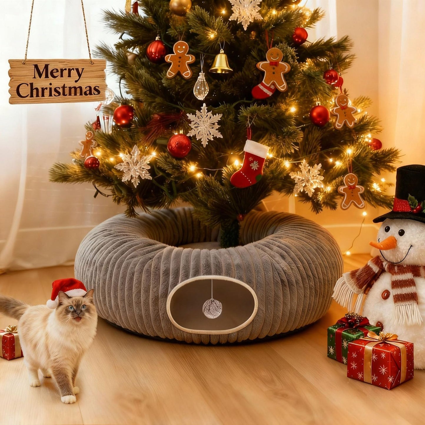 Interactive Cat Tunnel for Play & Exploration