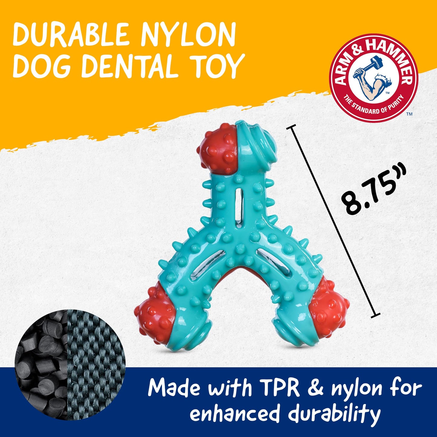 Wishbone Dental Dog Chew Toy with Chicken Flavor
