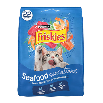 Seafood Dry Cat Food with Salmon & Tuna