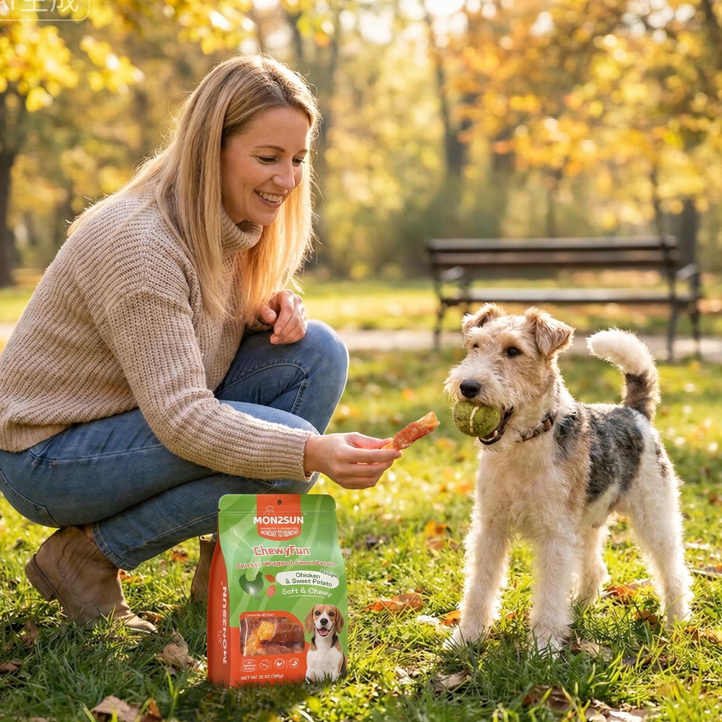 Chicken-Wrapped Sweet Potato Dog Treats