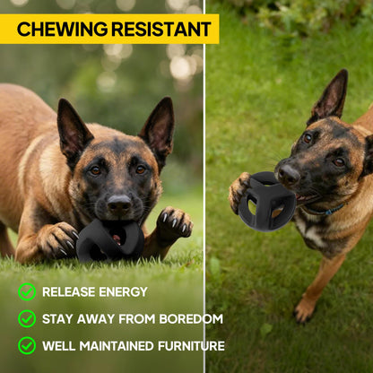 Tough Rubber Dog Ball for Chewing & Fetch
