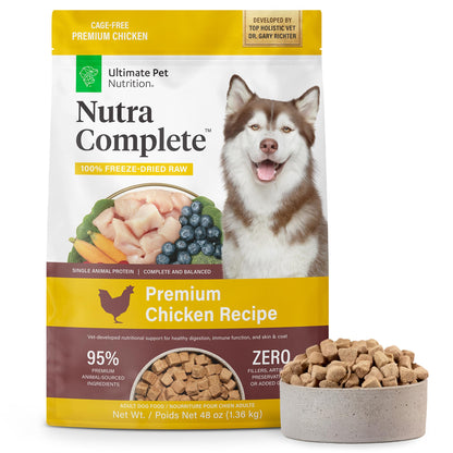Freeze-Dried Raw Dog Food with Prebiotics