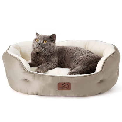 Washable Round Pet Bed for Small Dogs & Cats