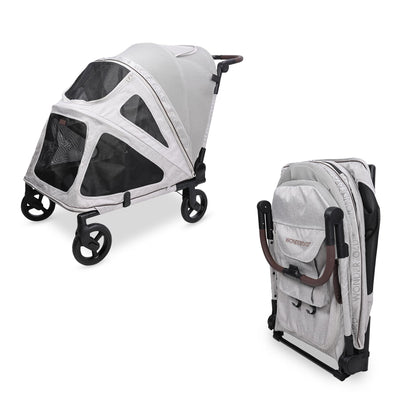 Flat-Fold Pet Stroller for Easy Travel