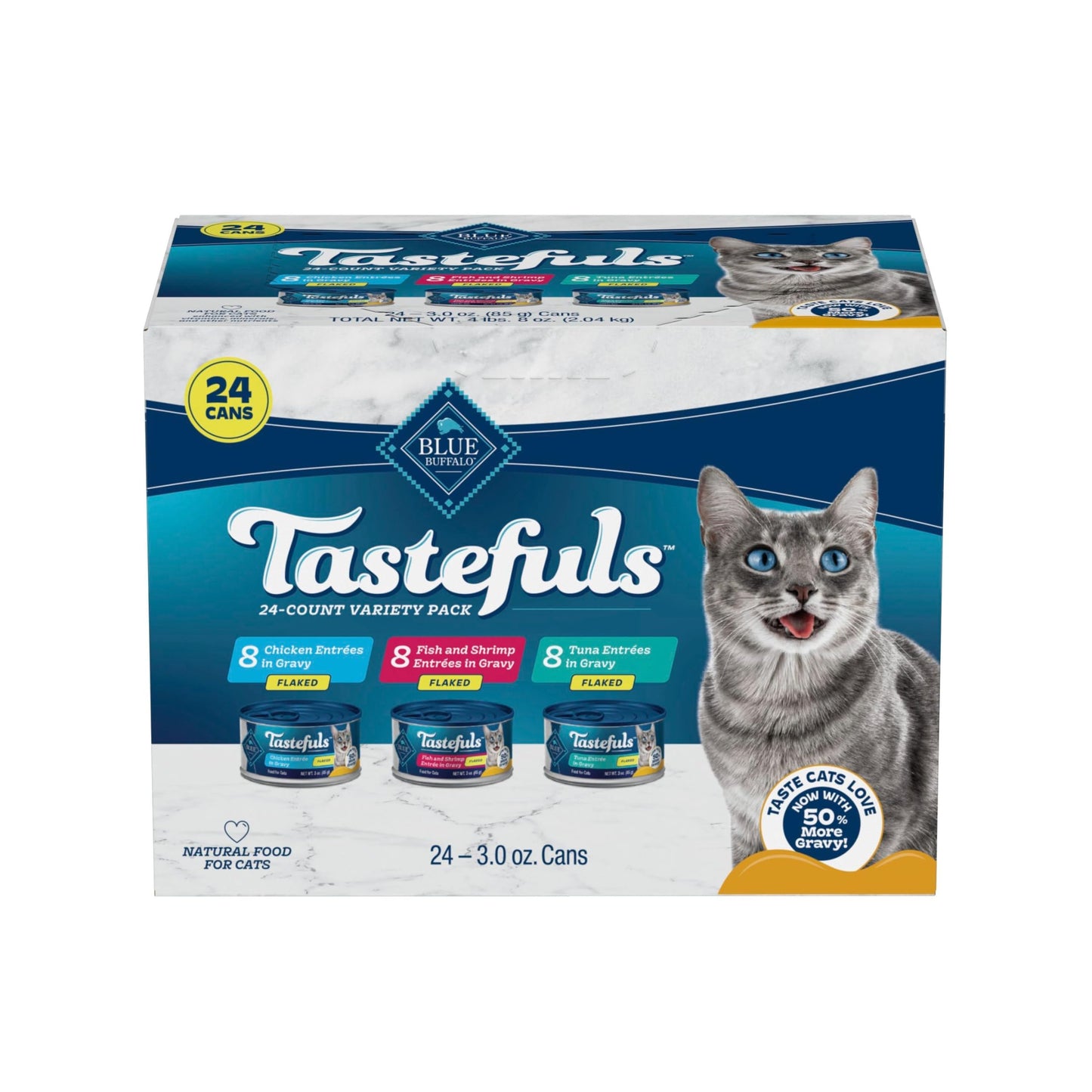 Natural Flaked Wet Cat Food for Daily Nutrition