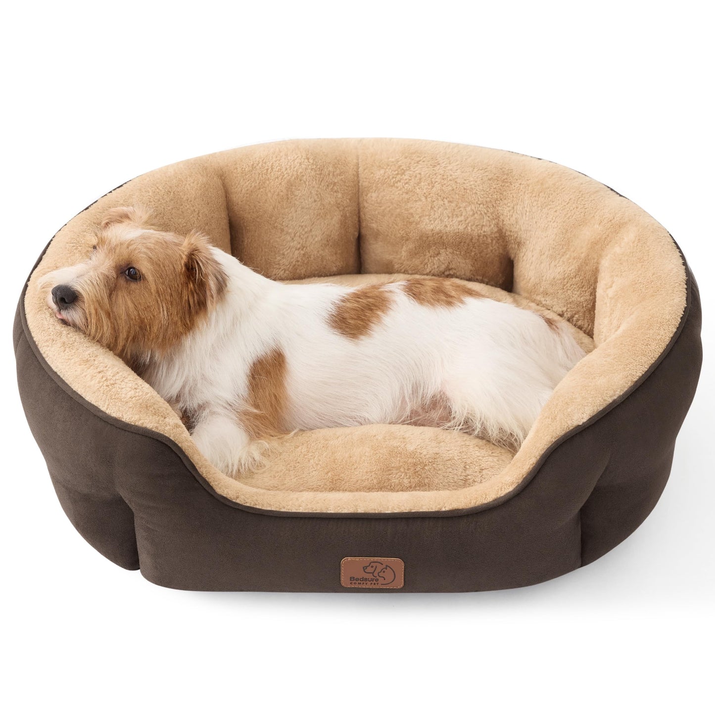 Washable Round Pet Bed for Small Dogs & Cats