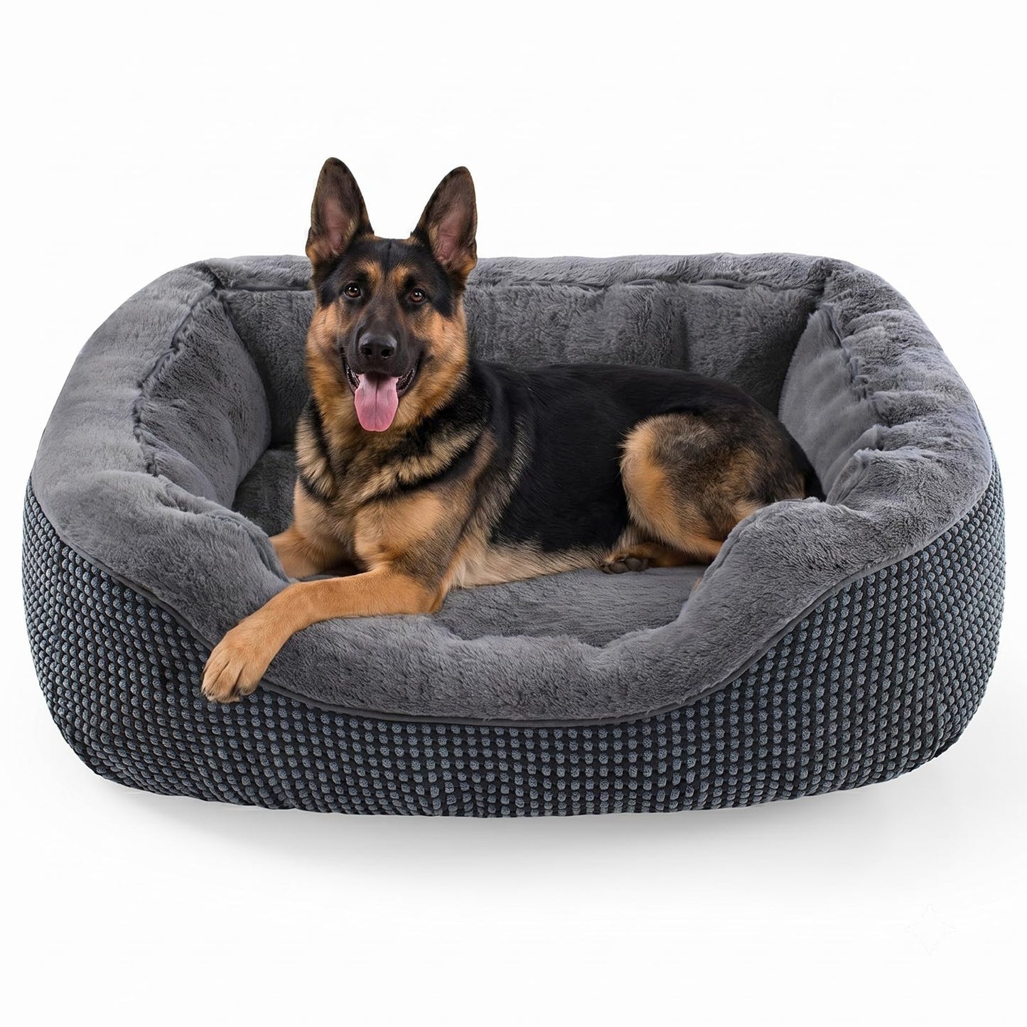 Orthopedic Calming Dog Bed with Anti-Slip Bottom