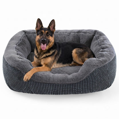 Orthopedic Calming Dog Bed with Anti-Slip Bottom
