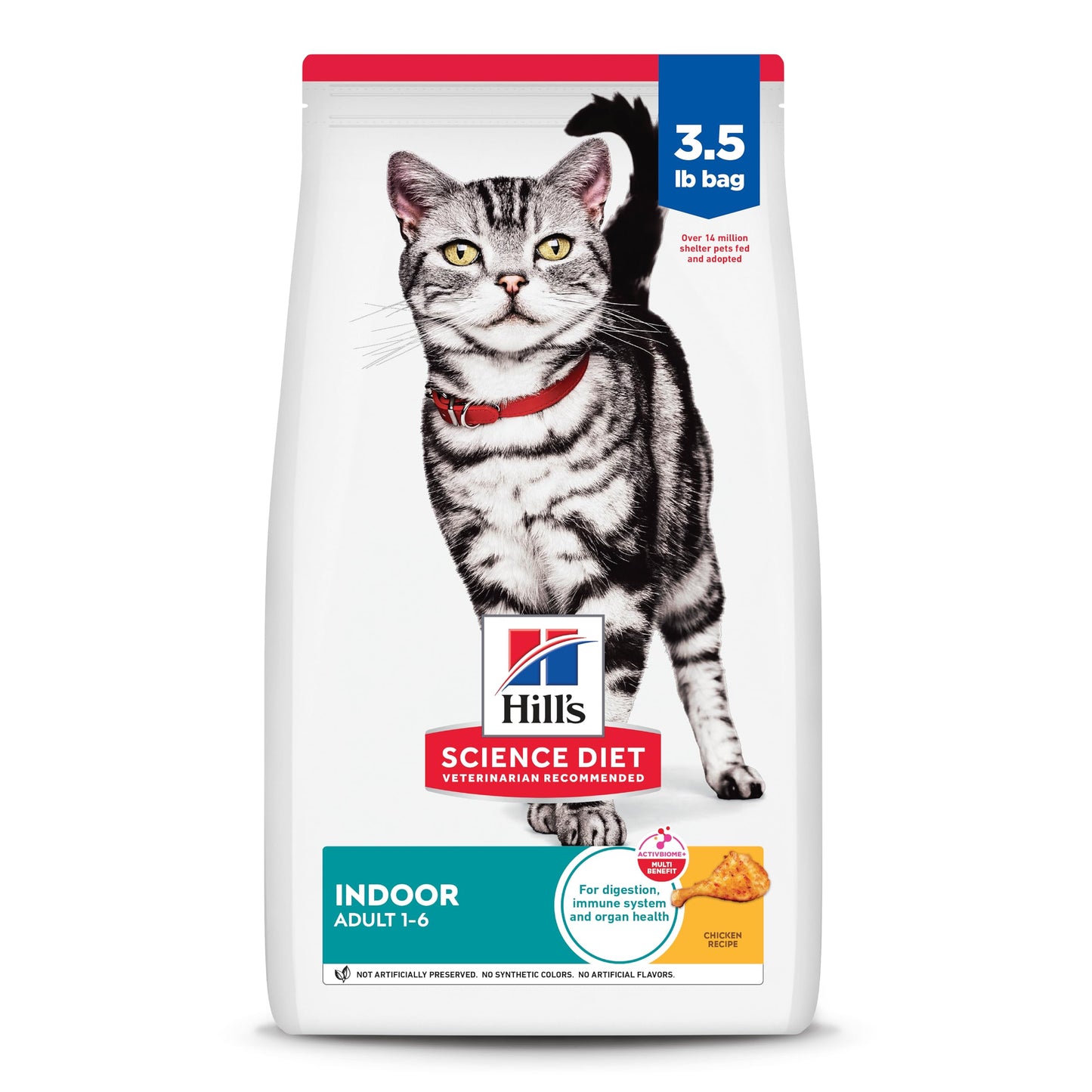 Indoor Adult Dry Cat Food for Healthy Digestion