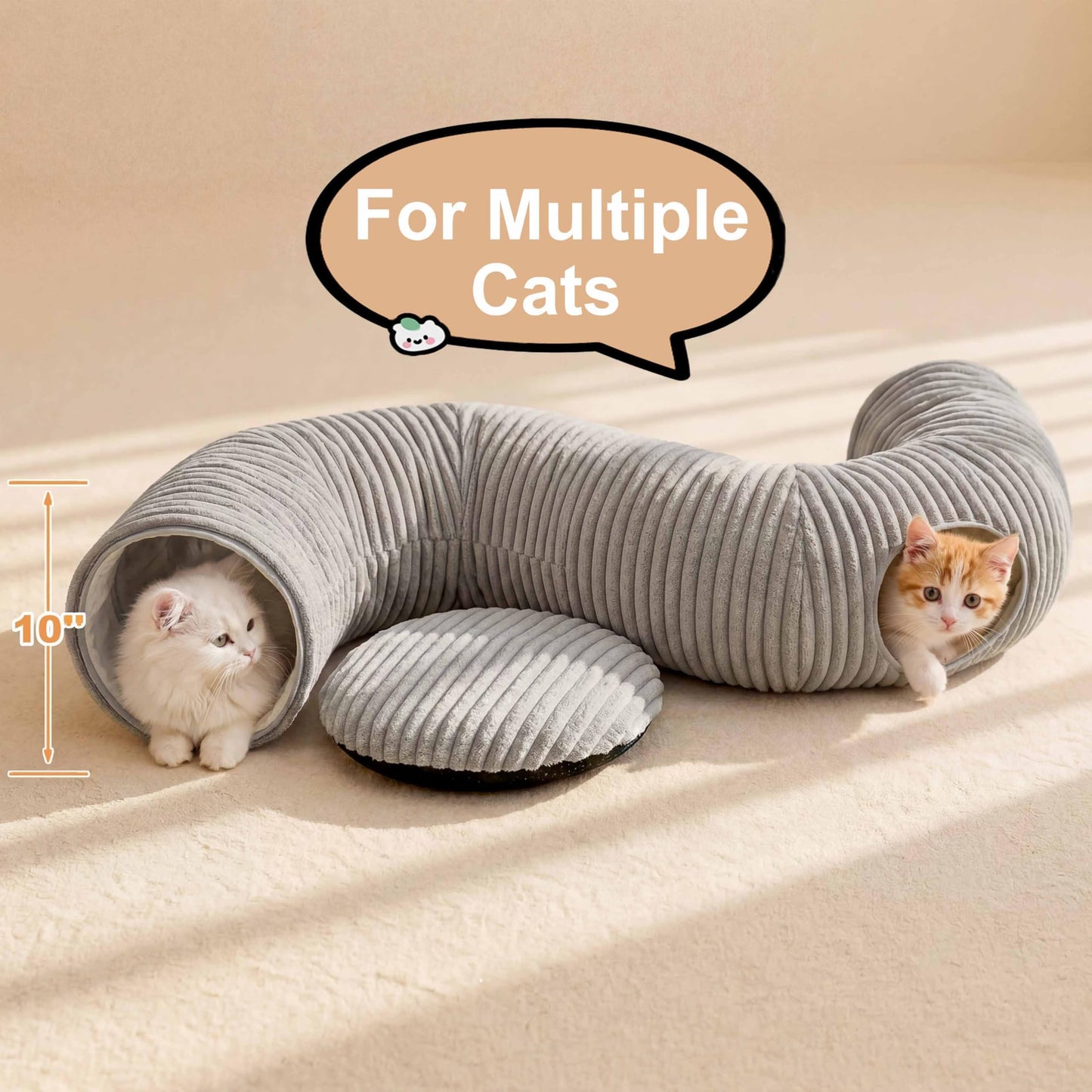 Interactive Cat Tunnel for Play & Exploration
