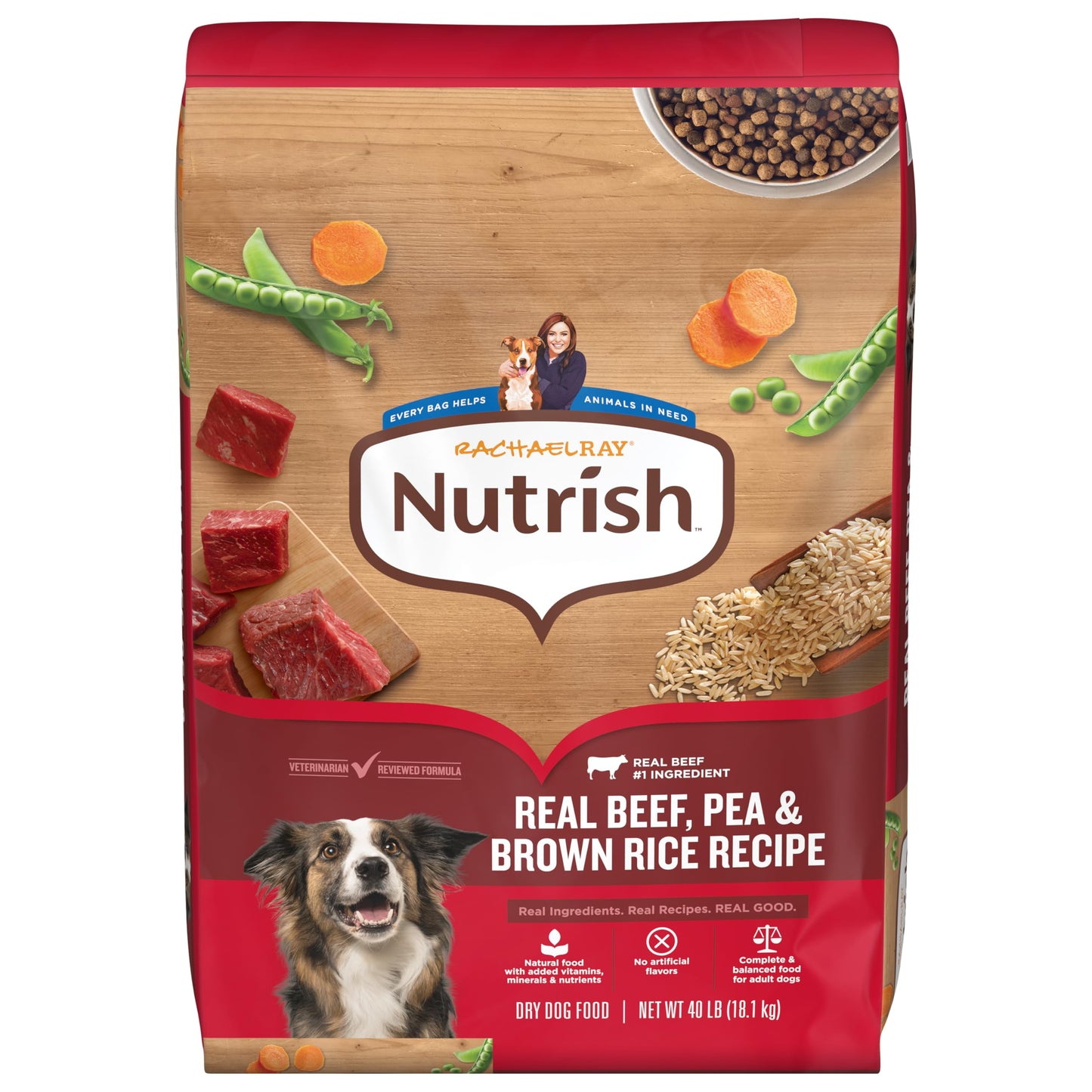 Nutrish Rachael Ray Adult Dry Dog Food Real Beef