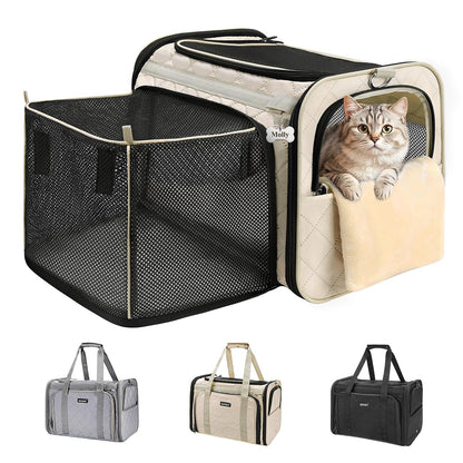 Expandable Airline-Approved Soft Cat Carrier