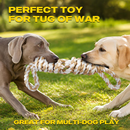5-Knot Cotton Rope Dog Toy for Tug & Chew