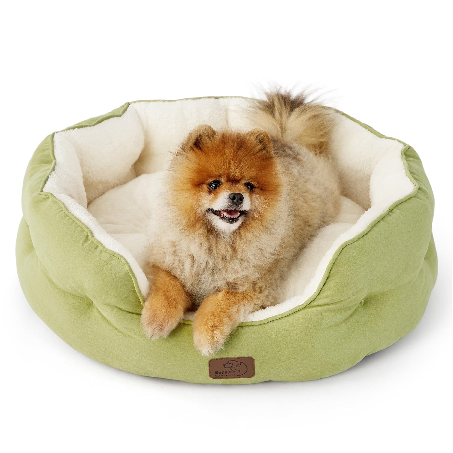Washable Round Pet Bed for Small Dogs & Cats
