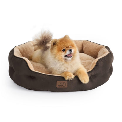 Washable Round Pet Bed for Small Dogs & Cats