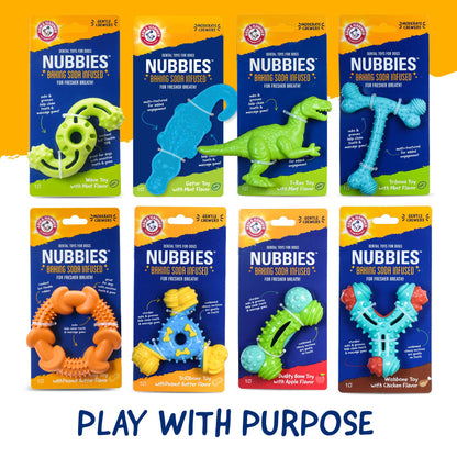 Wishbone Dental Dog Chew Toy with Chicken Flavor