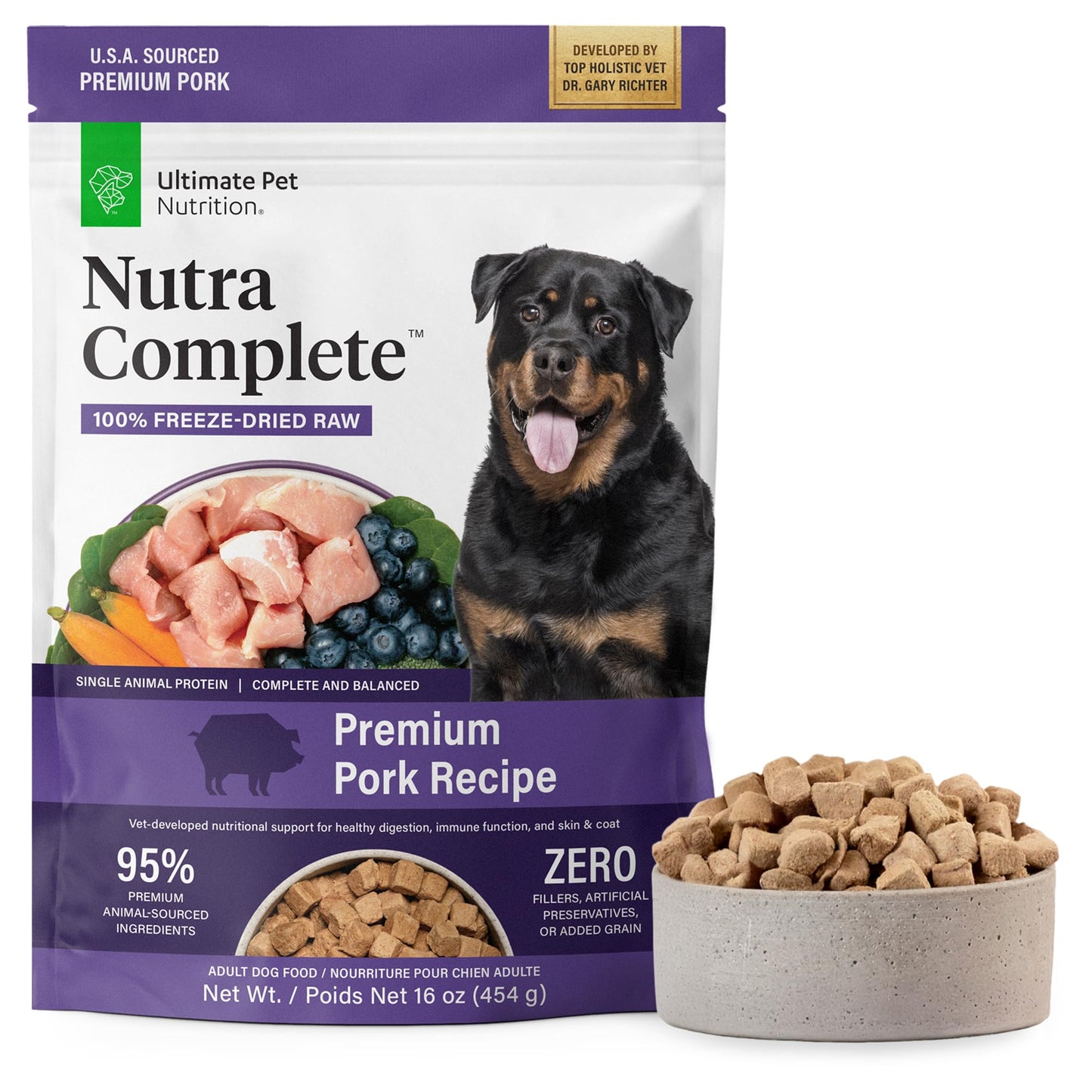 Freeze-Dried Raw Dog Food with Prebiotics