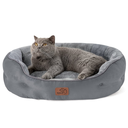 Washable Round Pet Bed for Small Dogs & Cats