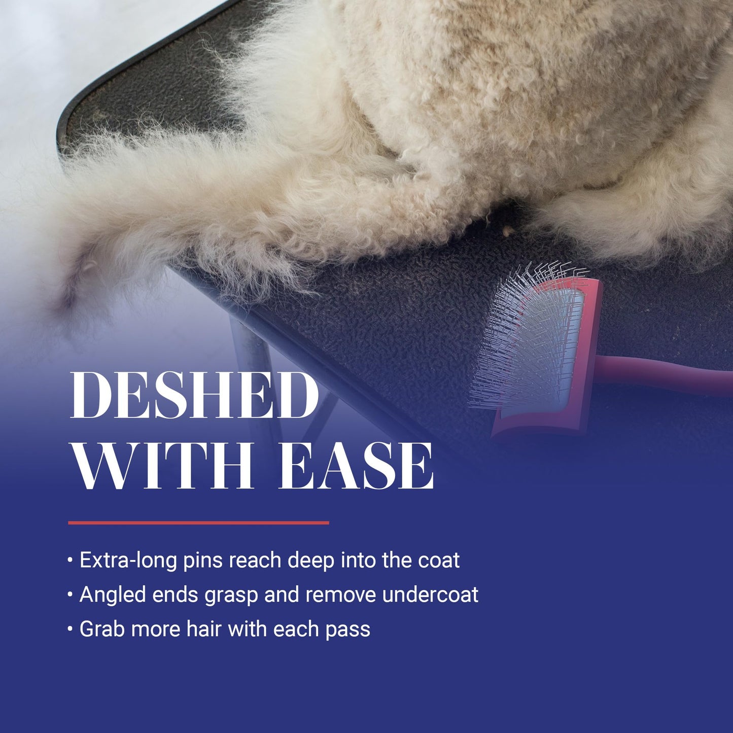 Professional Slicker Brush for All Dog Coats