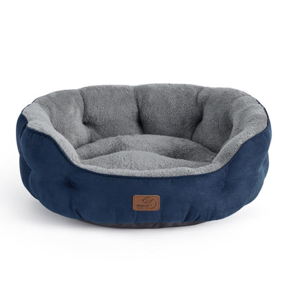Washable Round Pet Bed for Small Dogs & Cats