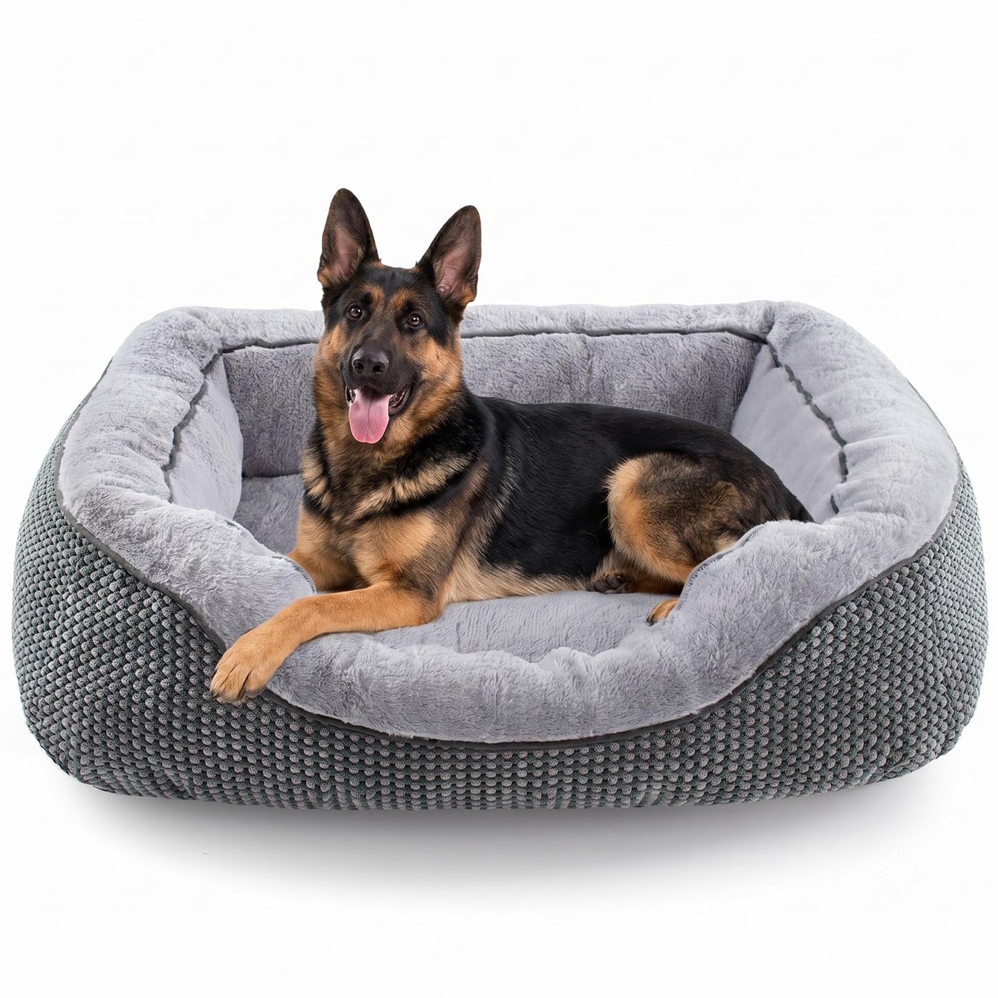 Orthopedic Calming Dog Bed with Anti-Slip Bottom