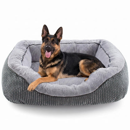 Orthopedic Calming Dog Bed with Anti-Slip Bottom