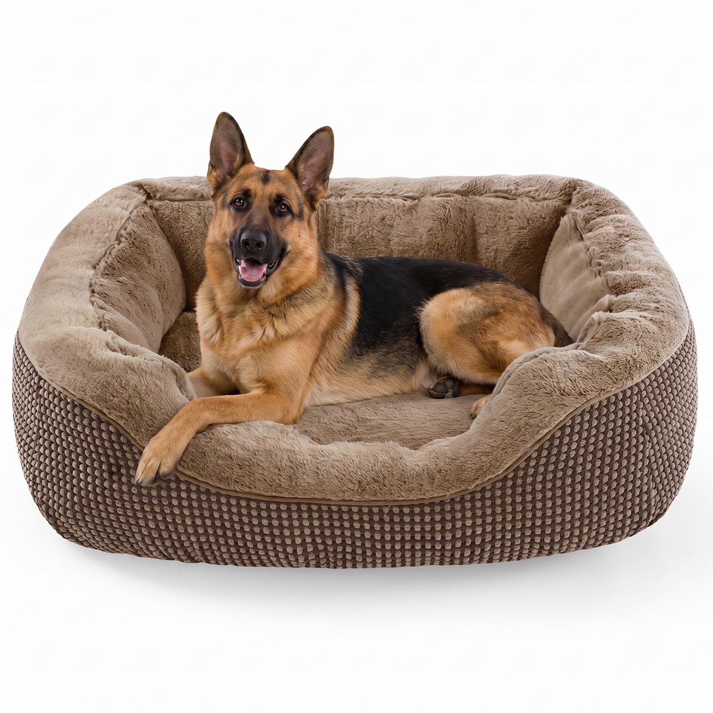Orthopedic Calming Dog Bed with Anti-Slip Bottom