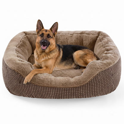 Orthopedic Calming Dog Bed with Anti-Slip Bottom