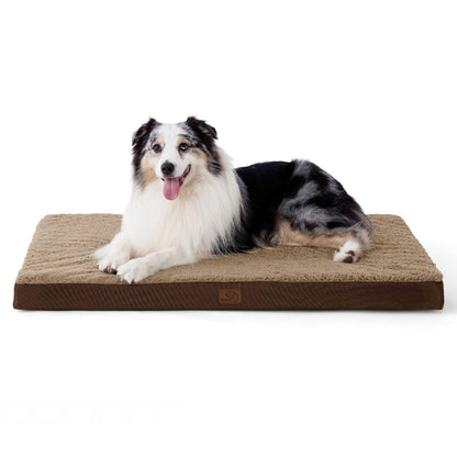 Washable Sherpa Dog Bed for Large Dogs