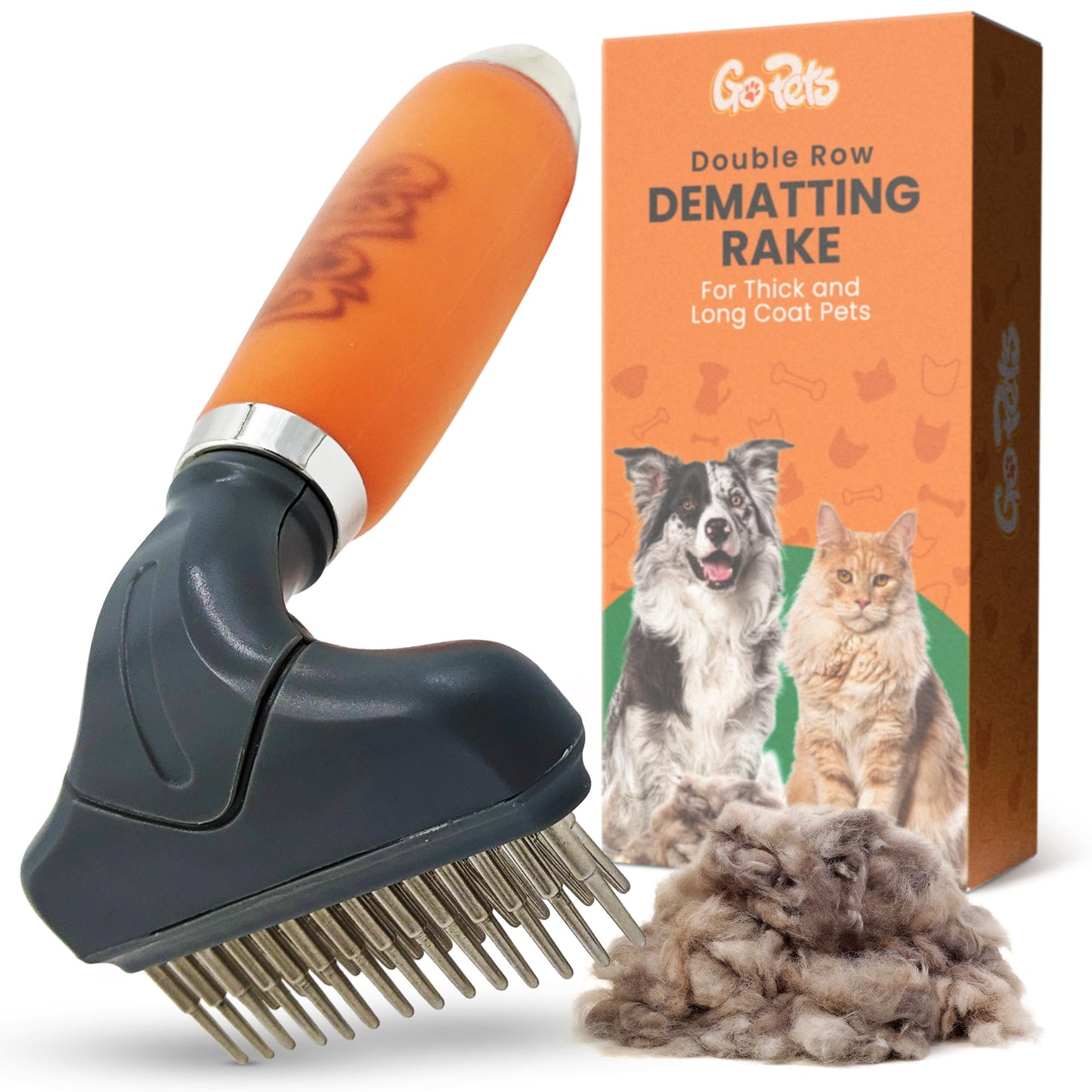 2-Sided Deshedding & Dematting Comb for Pets