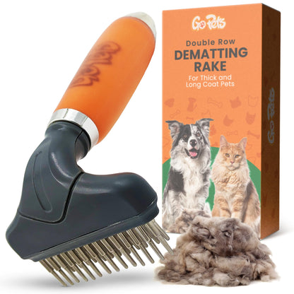 2-Sided Deshedding & Dematting Comb for Pets