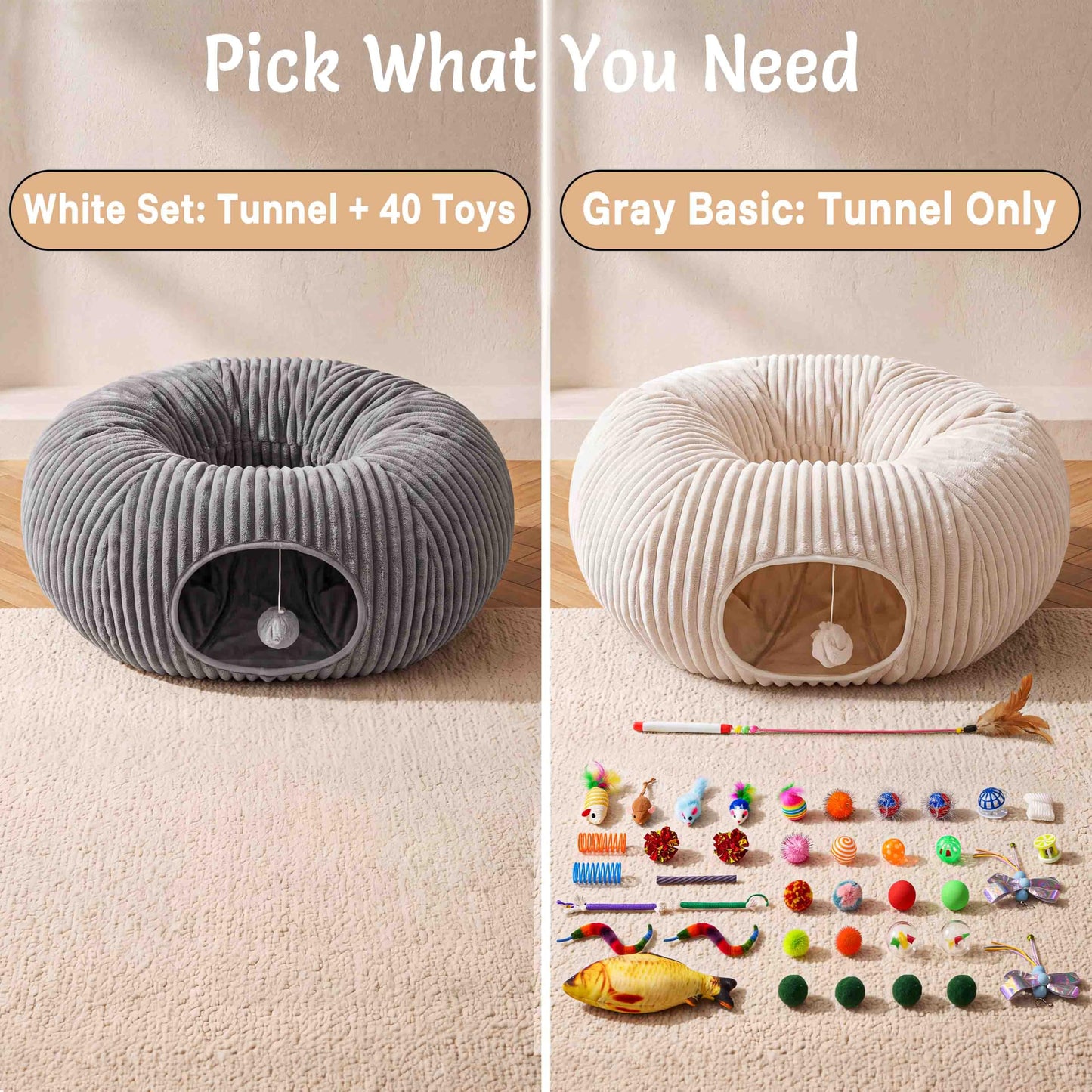 Interactive Cat Tunnel for Play & Exploration
