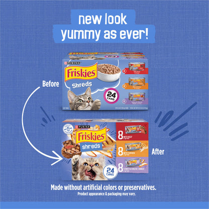 Gravy Wet Cat Food Shreds Variety Pack