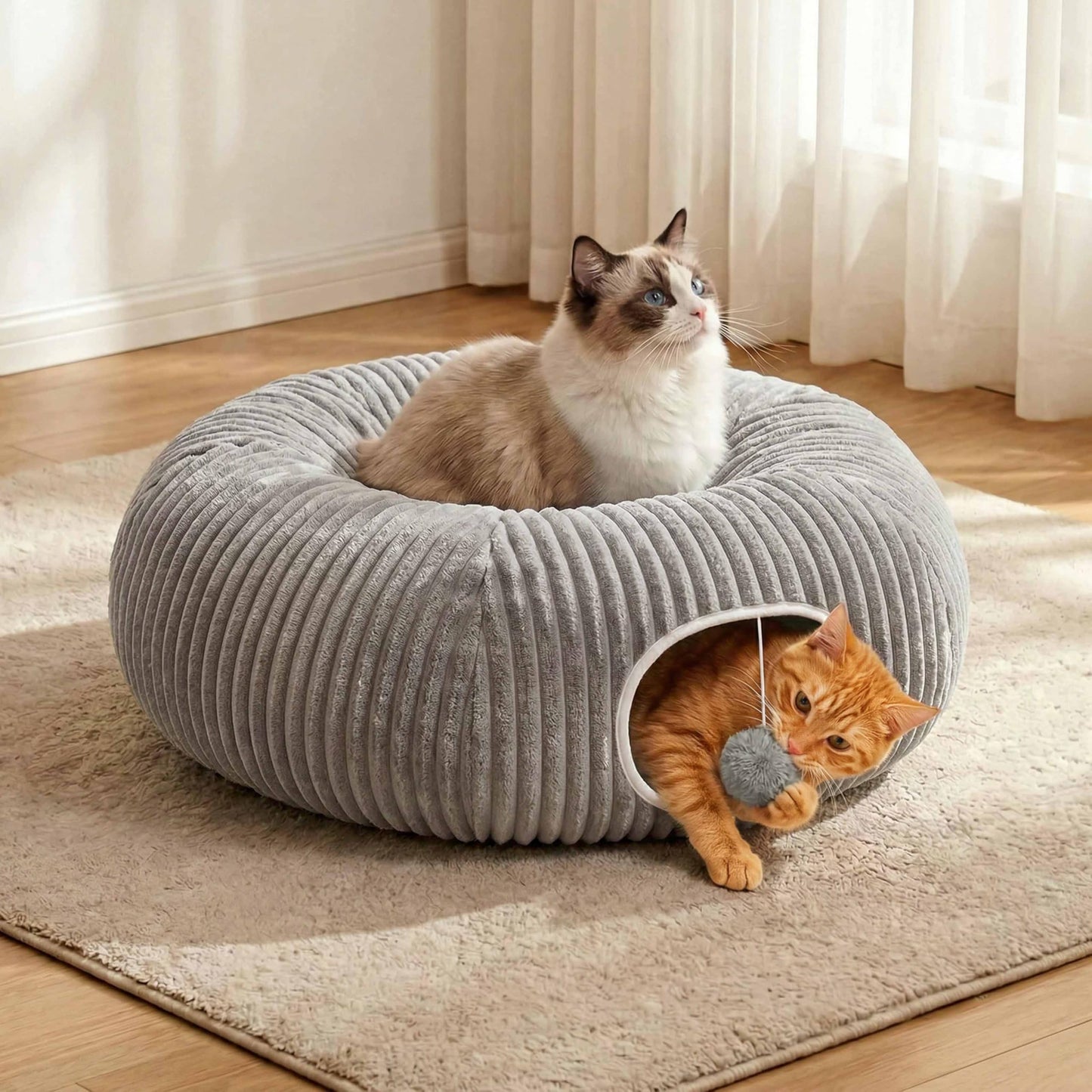 Interactive Cat Tunnel for Play & Exploration