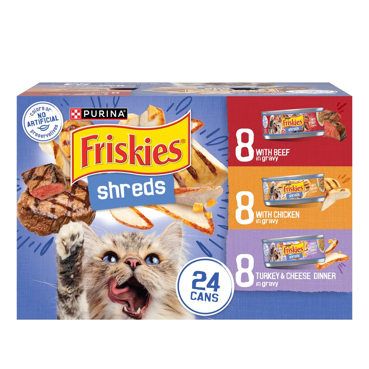 Gravy Wet Cat Food Shreds Variety Pack
