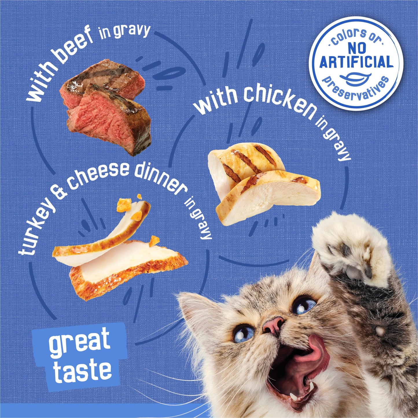 Gravy Wet Cat Food Shreds Variety Pack